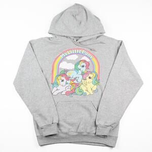 My Little Pony Hoodie Unisex Medium Gray Hot Topic Graphic Pullover